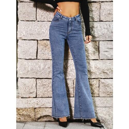 Женские высокие джинсы ERSHLU China At AliExpress