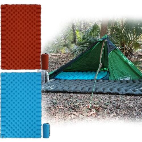 Camping Sleeping Pad Ultralight Inflatable Mattress Portable Camping Mat Double Sleeping Pad Outdoor Hiking Trekking Air Cushion