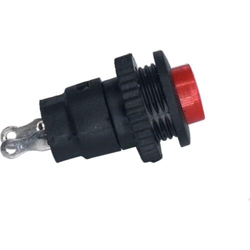 10 pcs/lot DS-316 10MM 2 Pin 125V 0.5A small Push Button Switch Lockless Reset Switch Bouton Poussoir Metal Interrupteur Switch