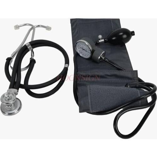 Medical Stethoscope and Sphygmomanometer Adjustable Adult Arm Digital Blood Pressure Monitor Cuff Single Tube Tonometer Cuff