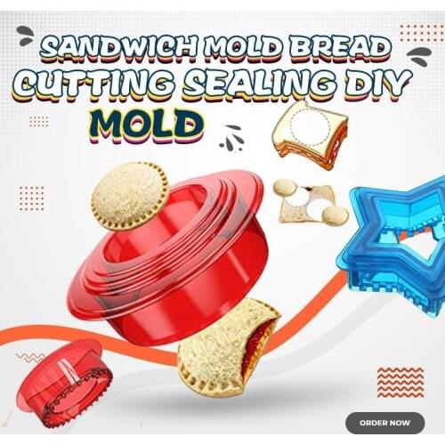 Cute Heart Shape Sandwich Cutter Bread Mold Toast Maker Cake Cookie Cutter Kitchen Breakfast Dessert DIY Tool