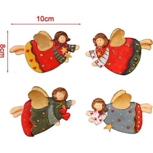 Resin Flower Resin Fridge Magnet Christmas refrigerator sticker European Country Angel Country Big Rooster