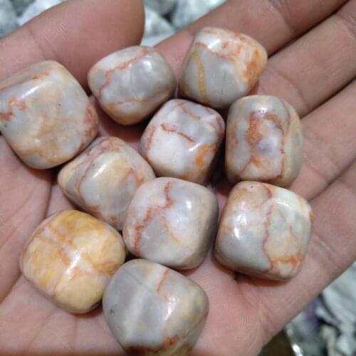 Natural stones of healing quartz crystal specimens