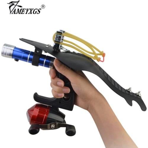 Archery Fishing Catapult Professories Fishing Shooting Device Sling Slingshot Fishing Kit For Outdoor Hunting Accessories