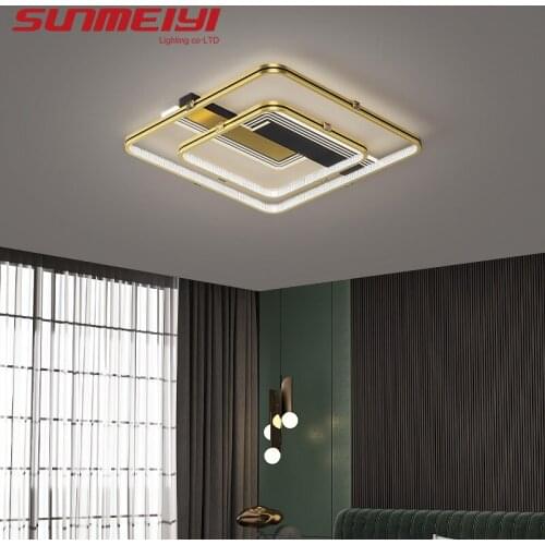 Modern Ceiling Lights For Dining Room Bedroom Led Light Living Room Decor Gold Black Indoor Lighting Nordic luminaire plafonnier