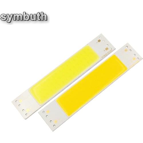 100*20mm Led Cob Light Source Strip Bulb 9v 5W Led for Desk Table Light Warm Cold White Led Bar Lights