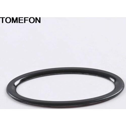 TOMEFON For Ford Focus 2019 2020 Steering Wheel Center Logo Decoration Sticker Cover Trim Interior Accessories Stainless Steel