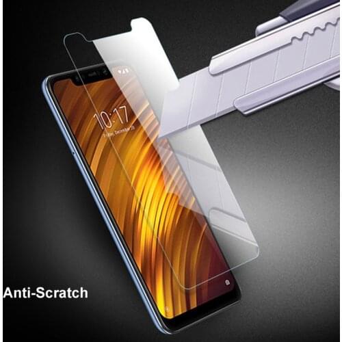 For Xiaomi Pocophone F1 Tempered Glass Screen Protector Protective Film HD On The For Xiaomi Poco phone F1 Case Glas Guard