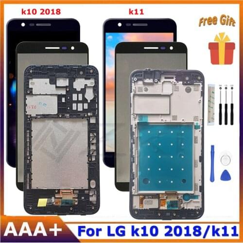 5.3" AAA+ For LG K10 2018 LCD Touch Screen With Frame For K11 Display Compatible K30 X410 Digitizer Assembly Replacement Parts