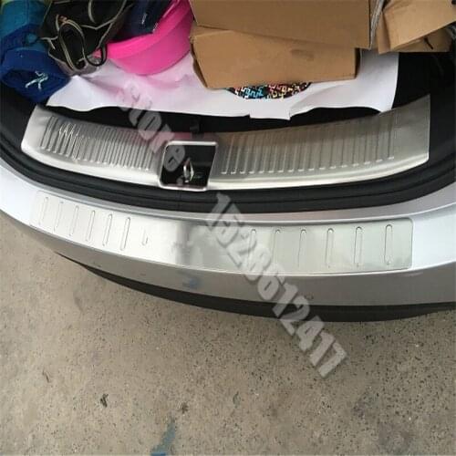 2PCS stainless steel Internal external Rear Bumper Protector Sill fit for 2013-2016 KIA carens The three generation