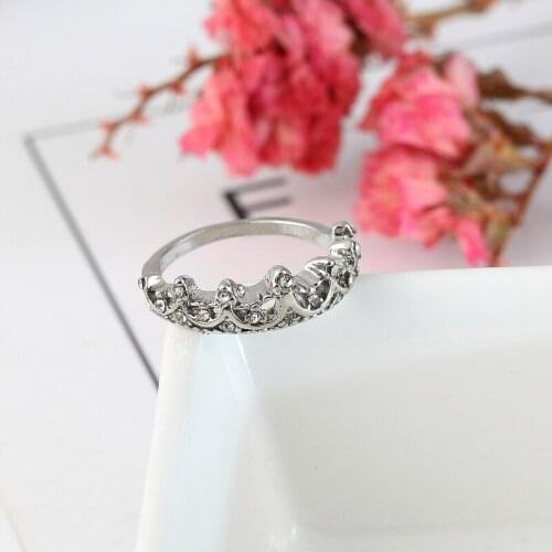 2020 Fashion finger ring Explosion Korean Crown Ring Fashion Ring anillos para mujer engagement ring cubic zirconia ring
