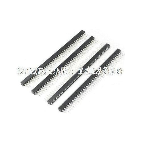 4 Pcs M/F 1.778mm Pitch 40P Straight IC Socket Connector for PCB
