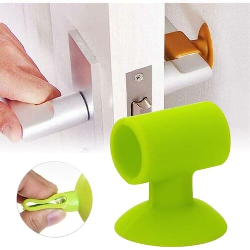 5PC Gates Doorways Door Handle Knob Crash Pad Wall Protectors Bumper Guard Rubber Stopper Doorstop Baby Safety Products Safety