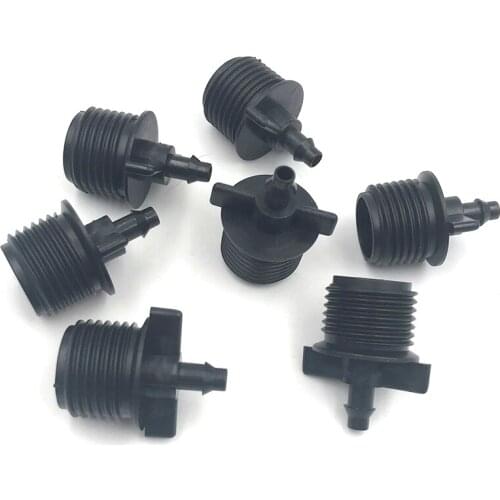 50/100Pcs 1/2' Thread Water Connectors Farm Irrigation Garden Lawn 1/2' 4/7mm Water Hose Connector Drip Irrigation System