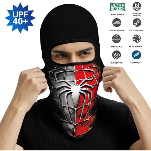Red Spider Balaclava Braga Cuello Headband Cycling Seamless Bandana Full Face Shield Sport Helmet Liner Neck Gaiter Mascarillas