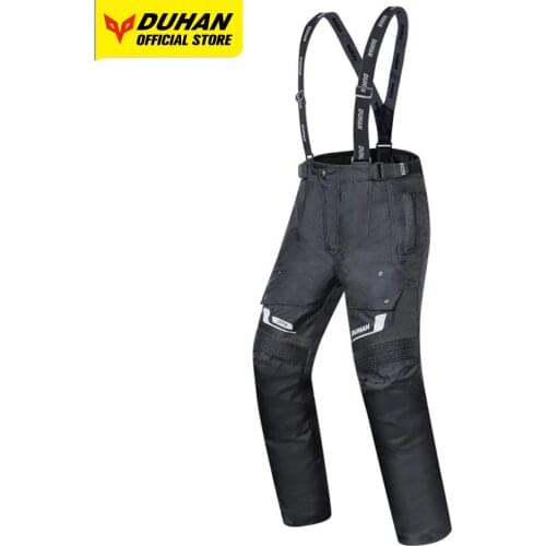 DUHAN Motorcycle Pants Mens Moto Cycling Pants Waterproof Knees Protective Armor Motocross Trousers Off Road Riding Pantalon