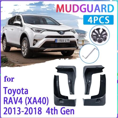 Car Mud Flaps for Toyota RAV4 RAV 4 XA40 40 2013~2018 2015 2016 2017 Mudguard Splash Guards Fender Mudflaps Auto Accessories