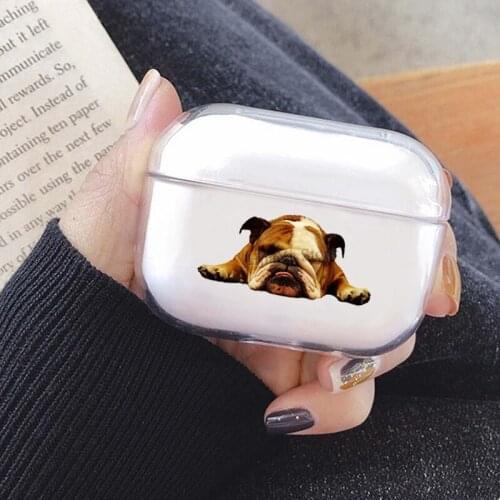 English Bulldog Lazy Beast Cover For AirPods Pro 3 Air Pods Case Earphone Accessories TPU Protector Airpods3 Case