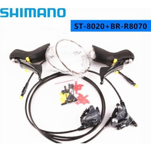 Shimano Ultegra R8020/R8025/R8070 + R8070 Di2 shifter Levers R8070 Hydraulic Disc Brake Flat Mount Calipers 2 x 11 speed