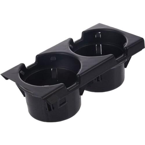 Double hole car front center console cup rack / change box for BMW E46:black