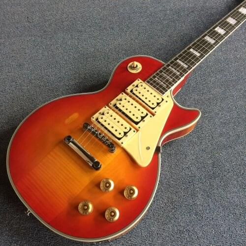 Relic electric guitar, Rosewood fingerboard, Flame maple top, 3 pickups electric guitar, Free shipping