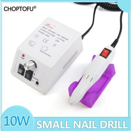 5 Color 10W Professional Electric 20000rpm Nail Drill for Manicure Pedicure Low Nosie Nail Polisher Grinding Glazing Machine