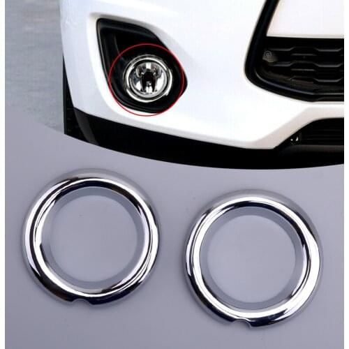 Chrome Front Fog Light Lamp Cover Trim fit for Mitsubishi ASX RVR Outlander Sport 2013 2014 2015
