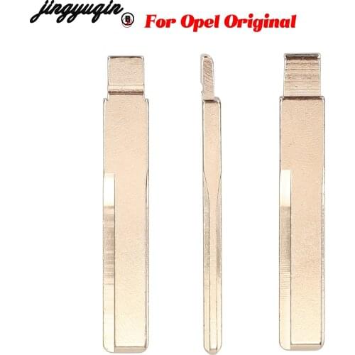 Jingyuqin 10pcs Original Factory Intelligent Car Key Blade For Opel Vectra Astra Zafira Fob Remote Control Uncut Key Blade Blank