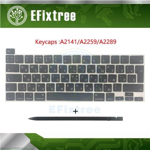 Laptop Keyboard A2141 A2289 A2251 Keycaps Russian Portuguese Swiss US For Macbook Pro Retina 13" 16" Keys Key Cap Set 2019 2020
