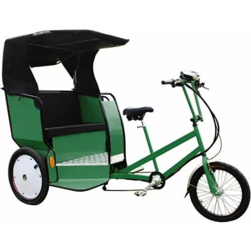 Hot Selling Pedicab Rickshaw Electric 6/7 Speeds Pedal Three Wheels Dutch Cargo Bike No Electric Bakfiet Courier Goods Tricycle