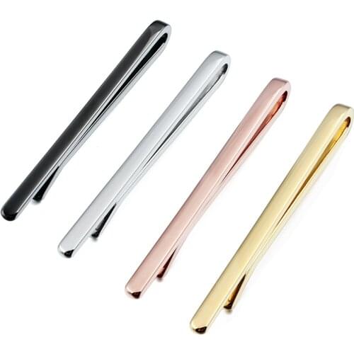 Mini 4pcs/Set Tie Clips Clamp Tie Pin Bar High Quality Simple Necktie Pin For Mens Shirt