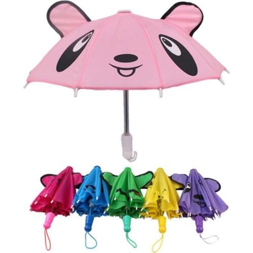 Mini Umbrella Doll Accessories Umbrella Fits 18 Inch American&43Cm Baby New Born Dolls Toy Gift