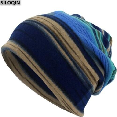 SILOQIN Fashion New Spring Autumn Womens Beanie Hat Bib Letter Printing Tide Hats Mantener Caliente Decorar Casquette