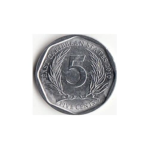 Eastern Caribbean 5 Cents America Coins Original Rare Coin Commemorative Edition 100% Real