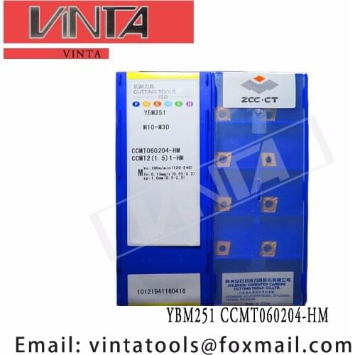 Sending 10pcs/lots YBM251 YBC252 YBC152 YBD151 YBD102 YBD152 YBC251 YBC351 CCMT060204-HM cnc carbide turning inserts