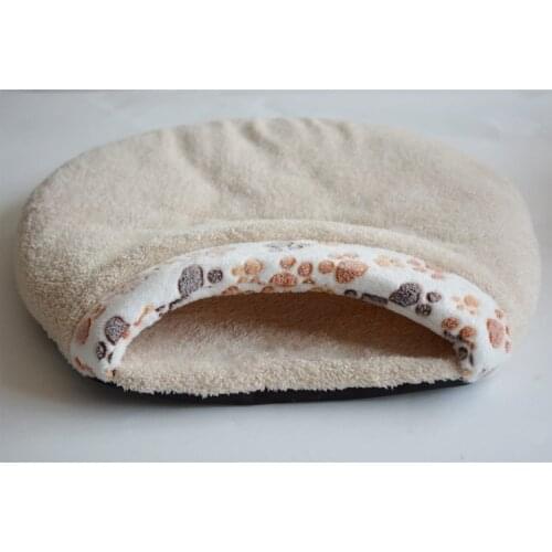 Coral fleece Pet supplies ultra thick ultra soft waterproof Small cat sleeping bag pet nest cat dog kennel cat mat