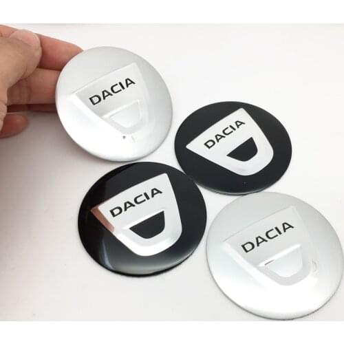ANTINIYA 4pcs/56.5mm for Dacia Emblem badge Wheel Center Hub Cap Cover Sticker for Dacia Duster Logan Sandero Lodgy car styling