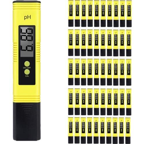 50pCS/LOT Digital PH Meter Water Quality Tester 0.01 High Accuracy Acidimeter Purity Measure Tool For Wine Blood Aquarium Pool