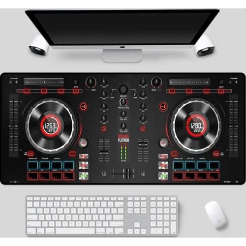 XGZ Multi-size selection of DJ disc player pattern as a table mat, exquisite mouse pad, home computer office game keyboard pad