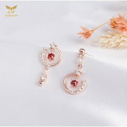 XF-EH021 Womens Fashion Korean Earrings Jewelry for Women Moon Pendant Earrings Dangle Earrings Gift Earrings for Women 2020