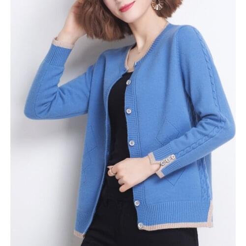 2020 white black solid Sweater cardigans jacket ladies new women thick sweater coat v-neck cardigan jacket coat outwear