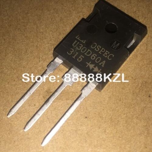 10pcs/lots U30D60A TO-247 30A 600V TO-3P Schottky Diode Common Anode