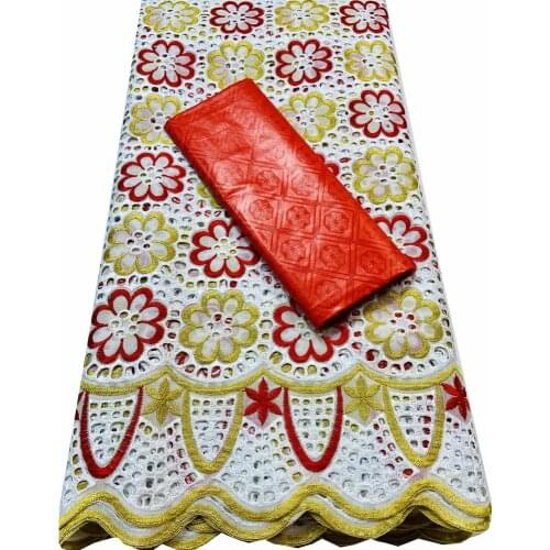 2.5+2.5 Yards/set Swiss Voile Lace In Switzerland And Bazin Riche Fabrics 2021 New Guinea VKM037 Senegal African Wedding Bazin