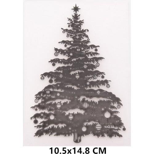 2021 Christmas Tree Embossing Folders for File Papers Album Stencils Cards Making Template DIY 3D Scrapbooking Cutting Dies