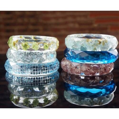 3 Pieces Round Shape Flexible Assorted Silicone Ring Mold Silicone Round Mold For Faceted Bangle Bracelet Jewelry Making Tool