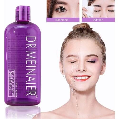 500ml Cleansing Gentle Makeup Remover Water Gentle Cleansing Eyes Lips Face 3-in-1 Makeup Remover skin care products