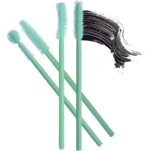 50PCS/Pack Disposable Eyelash Makeup Brush Mascara Applicator Stick Korean Makeup Beauty Tool Green Four Models Easy Qualitative