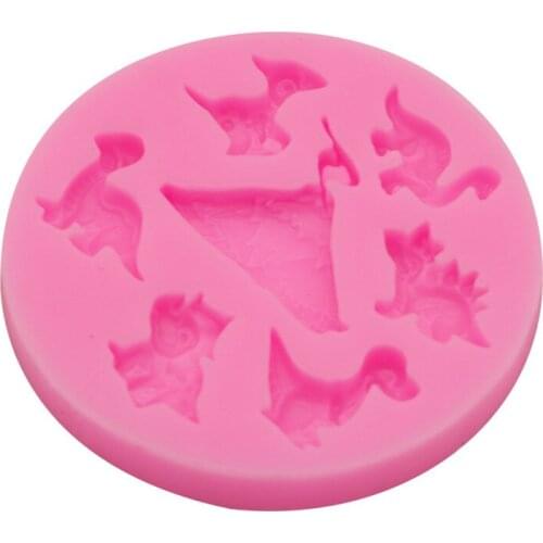 7.5*1CM DIY Sugar Craft Cake Vintage Petal Dinosaur Cake Silicone Mold Fondant Mold Cake Decorating Tools Gum Paste Mold