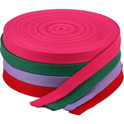 AIJJU 3M*25MM Polyester / Cotton Thick Plain Canvas Belt Webbing Backpack Strap Luggage Accessories Bag Making Sewing DIY Craft