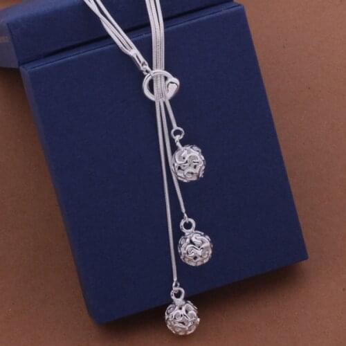 AN442 Hot sterling Necklace fashion jewelry pendant /askajjra axoajova silver color